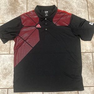 Adidas ClimaCool XL Red & Black Golf Shirt
